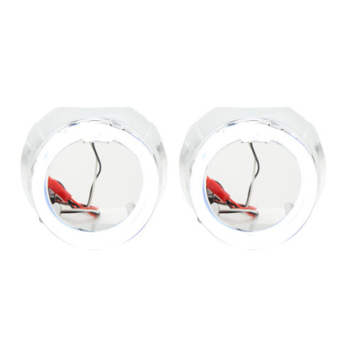 Headlight trim ring cover, 2.5 inch, white