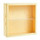 Wall-mounted storage box with sliding doors, cream gel 1