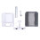 Cat drinking fountain gray and white basic model 1