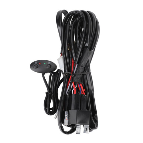 Juego de cables bicolor de 2 m con relación 1:1 para luces LED.