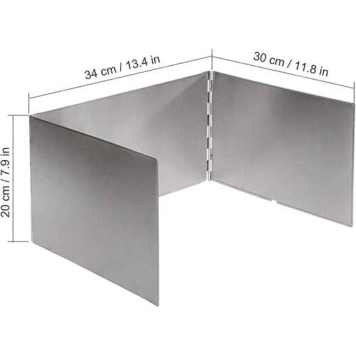Faltbarer 3-Platten-Campingkocherschutz