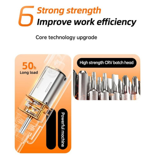 Electric Screwdriver Set Precision Power Tool Kit Rechargeable Wireless Small Bits for Mobile Cell Computer Repair 2
