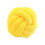 sofá com almofada de nó amarelo 1
