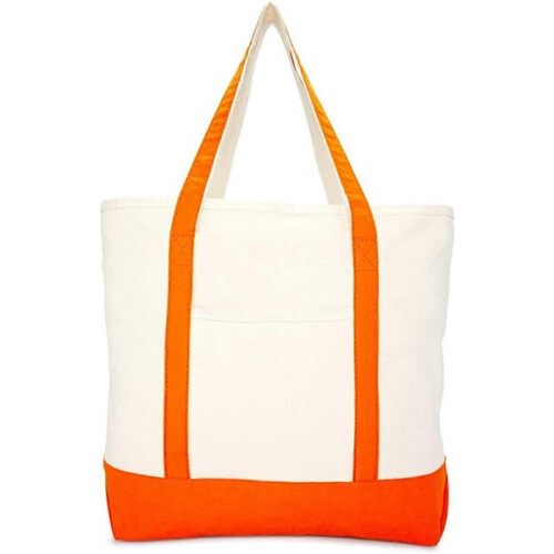 Bolsa de lona de algodão laranja de 22 polegadas