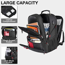 schwarzer Schulrucksack für Herren