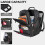schwarzer Schulrucksack für Herren 1