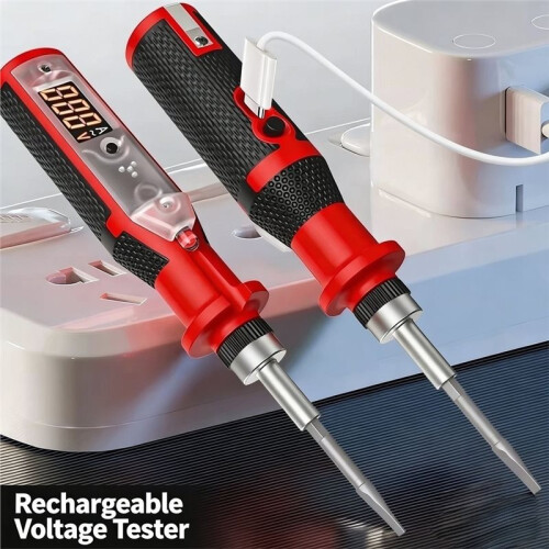 Digital Voltage Tester Measuring Pen - Flathead Screwdriver Electrical Induction Circuit Test Pencil 1