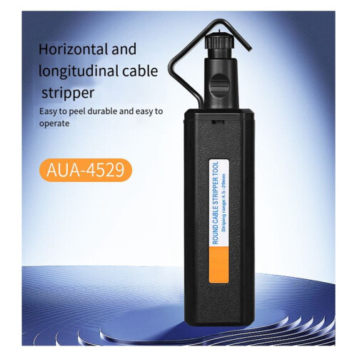 Round Cable Stripper Fiber Optic Tool, Optical Fiber Cable Jacket Slitter, Longitudinal 4.5-29MM 1