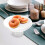 White Ceramic Dessert Plate Stand Tall Tray 5