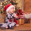 Kerstcadeautasjes van fluweel, set van 12 stuks. 5
