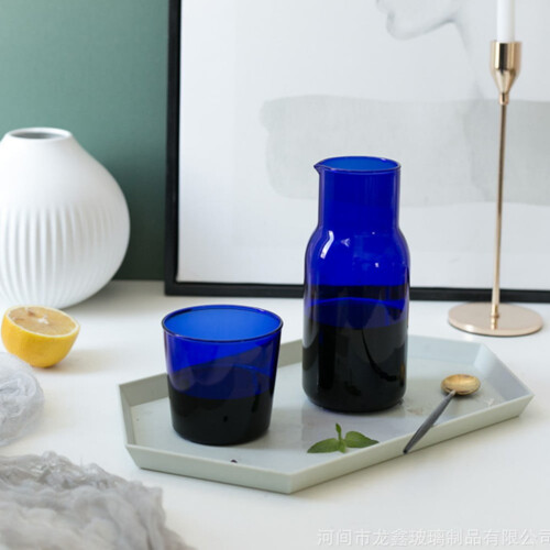 Σετ Γυάλινης Καράφας Κομοδίνου 500ML 2