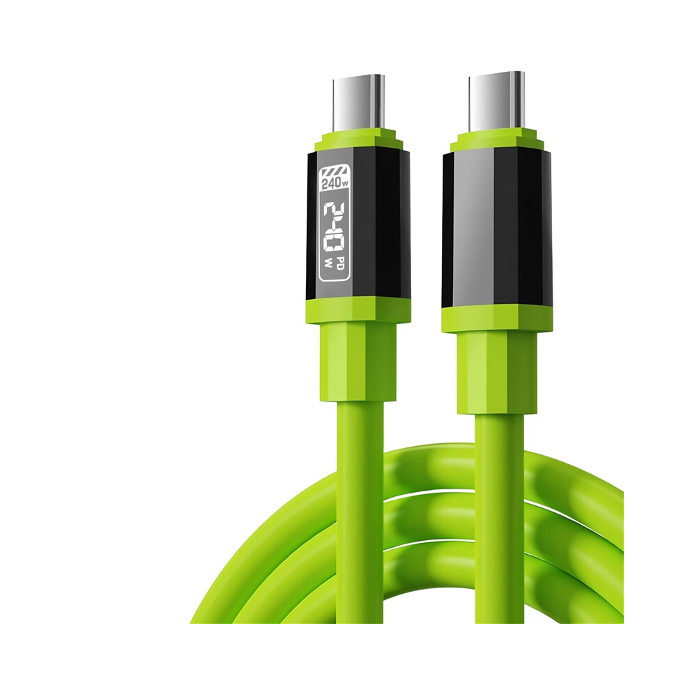 (Green) 240W Type-C To Usbc Data Cable Pd3.1 Quick Charging 100W Type C Cord Fast Charging For Macbook Samsung Xiaomi Huawei Green 4017648578545