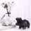 Resin Statue Sculpture for Desk or Shelf White 3