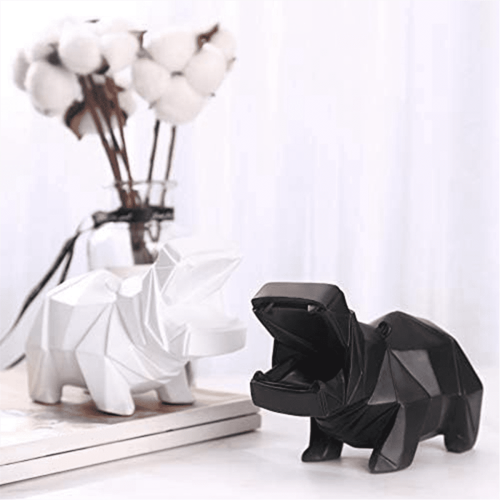 Resin Statue Sculpture for Desk or Shelf White 2