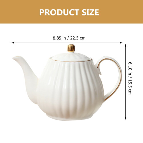Bule de cerâmica vintage com dispensador de leite 1