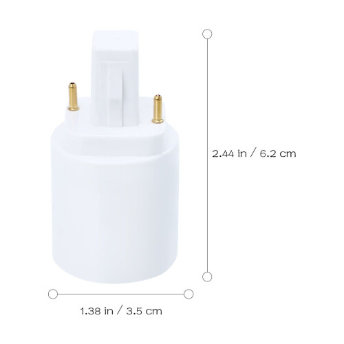 G24D naar E27 fittingadapter (8 stuks) 1