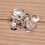 Christmas Hanging Ornaments Gold Silver Bells 2cm 2