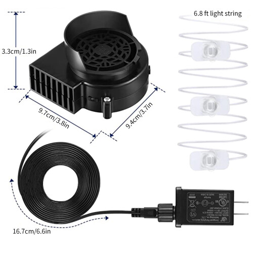 Moteur de ventilateur pour structures gonflables 1,5 A 2