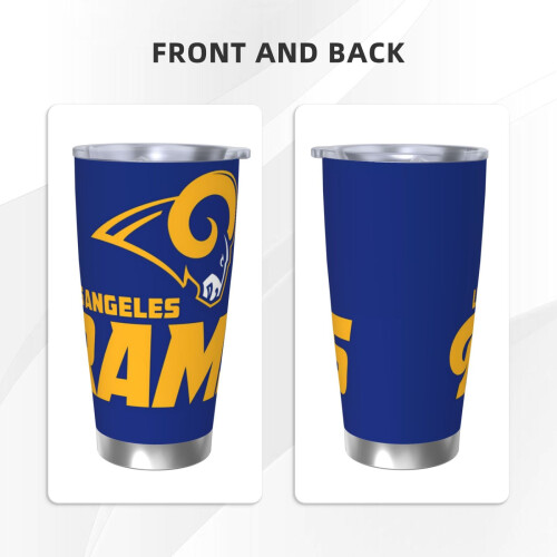 Rams Football Thermosbecher, 590 ml, Edelstahl 2