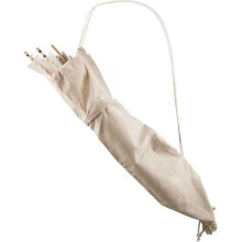 Medieval Retro Canvas Quiver with Laces - Strap-Style Handwoven Bow & Arrow Storage Bag Holds 20-30 Arrows, Adjustable, Lightweight