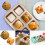 Forma quadrada antiaderente para muffins com 6 cavidades em aço carbono. 2