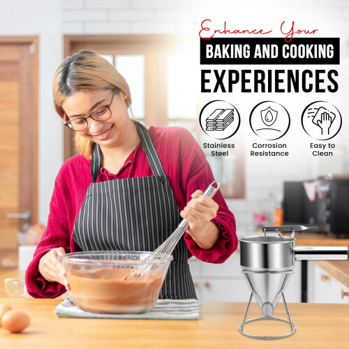 Stainless Steel Pancake Batter Dispenser 600ML 2