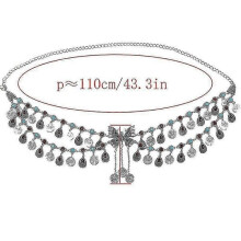 Cadena para el vientre de mujer con monedas PHRL34571