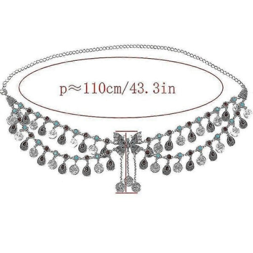 Collana da donna con monete per la pancia PHRL34571