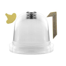 Lot de 6 dômes d'humidité en plastique pour la protection des plantes, diamètre 10 pouces.