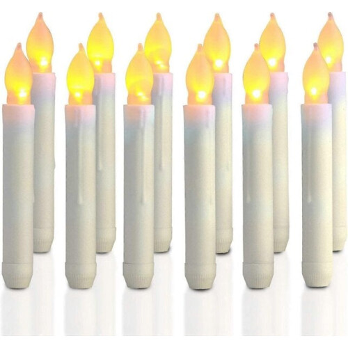 12 stuks warmgele LED-kaarsen