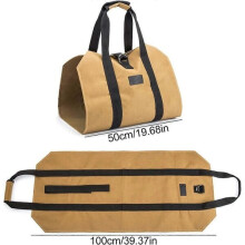 sac Ă bois de chauffage portable en toile