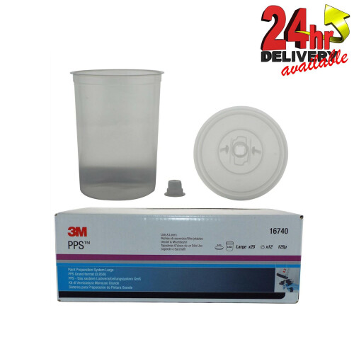 3M 3M Pk25 PPS Lge 125mu Lids