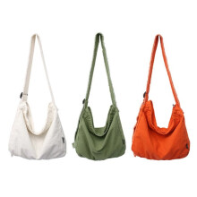 Canvas-Schultertasche, weiß + grün + orange PH-LJ-20250514-