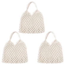 Stroh-Schultertasche für Damen, weiß PH-LJ-20250514-2779