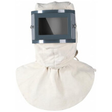 Protective Visor,Sandblasting Hood Dust Hood,Replaceable Square Glass Visor,Sandblast Helmet for Industrial Protection