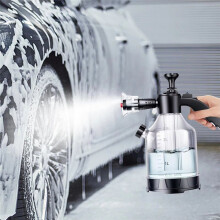 Hand Pump Foam Sprayer with 2 Types of Nozzle Hand Pneumatic Foam Cannon Snow Foam Car Wash Sprayer