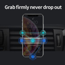 Suporte para celular Rich, 2 peças, para saída de ar condicionado de carro.