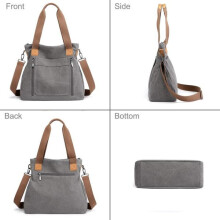 Damen-Handtaschen aus Canvas, Schultertaschen, Umhängetaschen