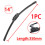Universal J/U-shaped frameless wiper, compatible with car p 1