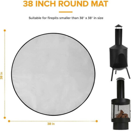 38 ronde brandweerman grillmat