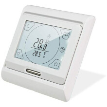 Termostato programável para aquecimento de piso elétrico com sensor.