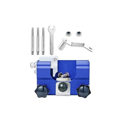 Hand crank chain sharpener, portable household chain sharpener