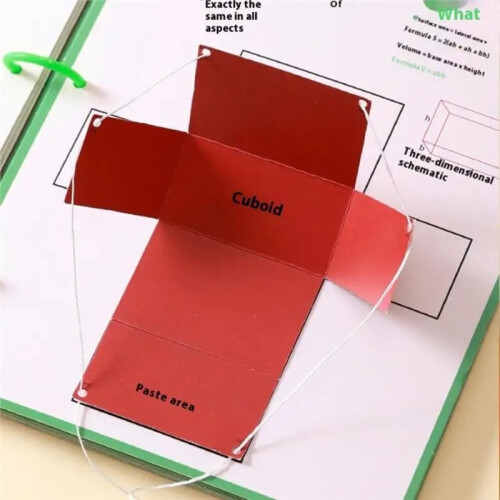 3D Geometry Quiet Book for Kids, Montessori Style DIY Math Learning, Comprehensive Spatial Thinking Training