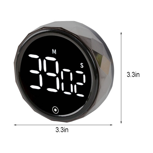 Viflosae rotierender Countdown-Timer mit Magnetsaugfunktion und 2