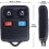 Keychain With 4 Buttons Keyless Entry Remote Control 4
