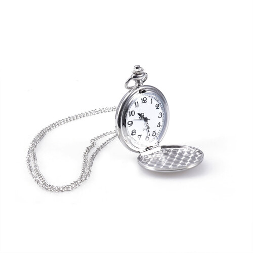 Vintage-taskukello teräksisellä ketjulla, unisex 1