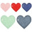 Silicone Heat-Resistant Placemat Heart-Shaped 4-Pack 7