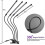 Lampada LED per piante da 40W con timer 3 9 12H 5