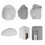 Espelho decorativo de parede irregular para quarto e sala de estar. 4