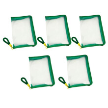 5 Pack Zipper Pouch, A4 Transparent File Bag Pouch Size Document Bag Organizer,Tote Bag for Workplace Home Educational D